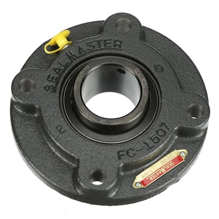Regal Beloit Flange Block Bearing; 4 Bolt Round Flange Cartridge; 1-3/4 in. Bore; 5.1 in. Bolt Circle Diameter SFC-28